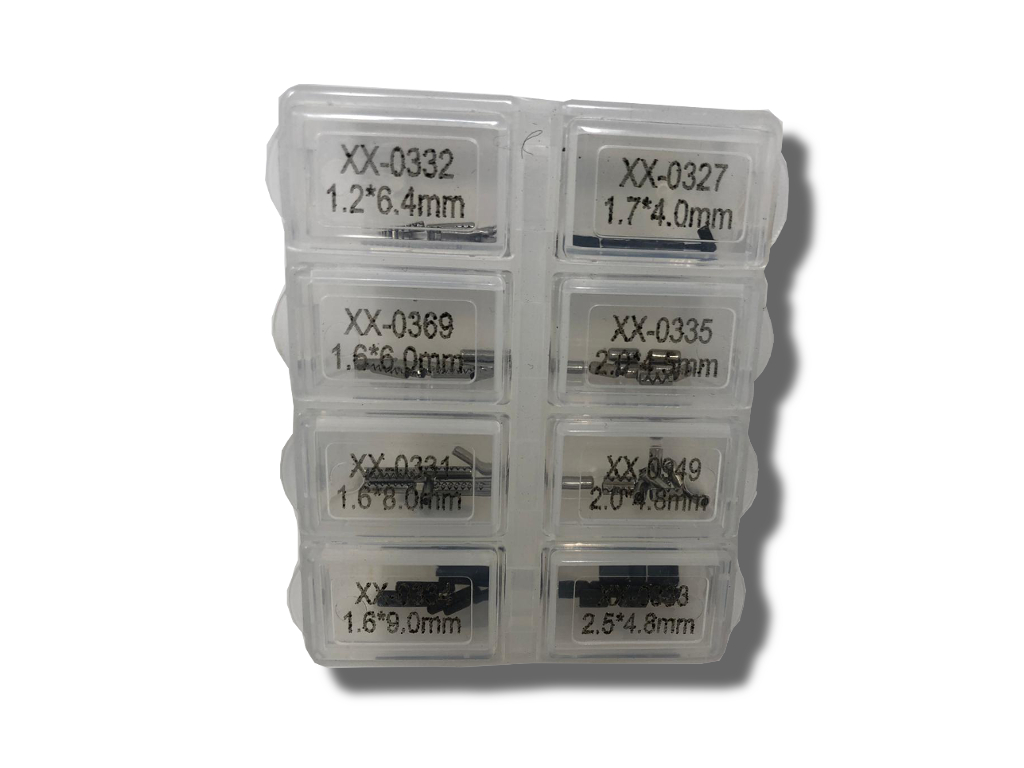 KIT DE GOUPILLES POUR TELECOMMANDES DE VÉHICULES (8 RÉFÉRENCES)