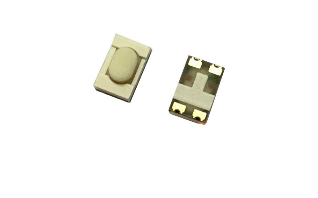 WHITE MICRO SWITCH WITH 4 SOLDER POINTS (10 UNITS) 5x3x2.5 mm