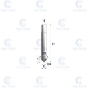 FRESA KEYLINE V025 RIC06370B PARA KEYLINE VERSA