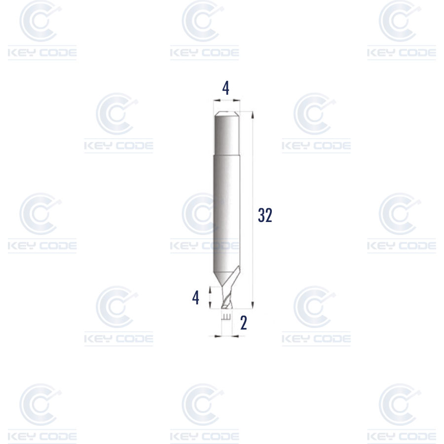 FRESA KEYLINE V037 2.0 MM PARA VERSA, GYMKANA Y NINJA VORTEX RIC07786B