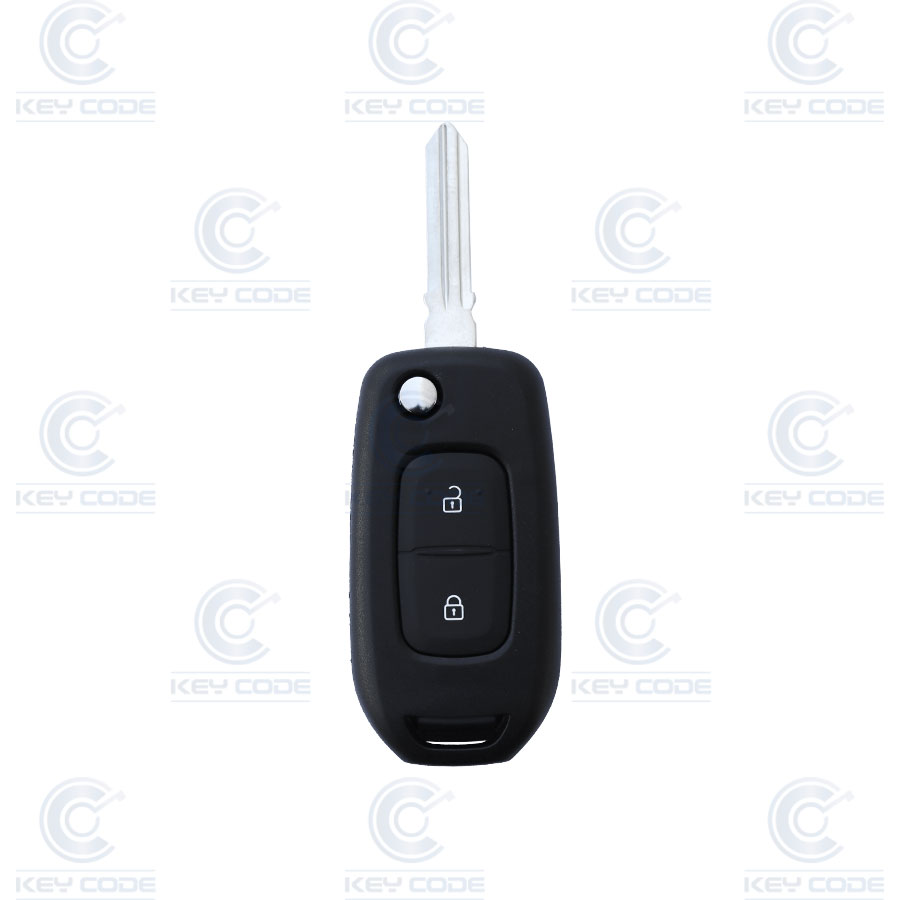 MANDO PLEGABLE  RNLT 2 BOTONES PARA LOGAN II HITAG 128 BITS AES ID4A 7961M 433 Mhz FSK