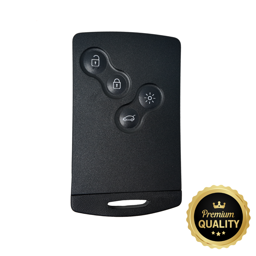 CARTÃO RNLT MEGANE III, LAGUNA III, SCENIC 4 BOTÕES (09+) SEM FUNÇÃO KEYLESS (285977505R) PCF7961 433 mhz - QUALIDADE PREMIUM