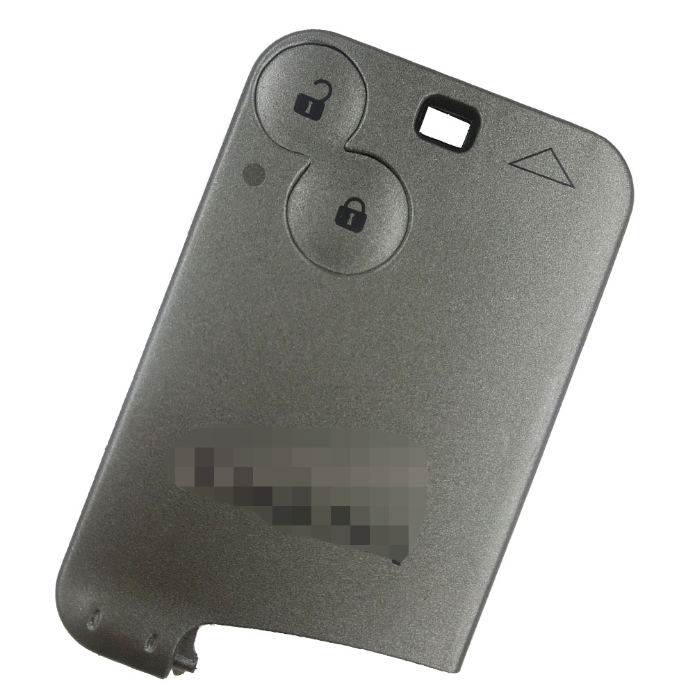RENAULT LAGUNA, ESPACE 2-BUTTON KEY CARD (7701209122) ID46 WITHOUT EMERGENCY KEY (NO LOGO) 433 MHz - ORIGINAL