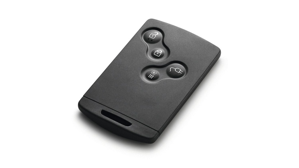 4-BUTTON KEYLESS SMART CARD FOR RENAULT ZOE ELECTRIC PCF7952 ID46 (285973302R) WITHOUT EMERGENCY KEY BLADE 433 MHz