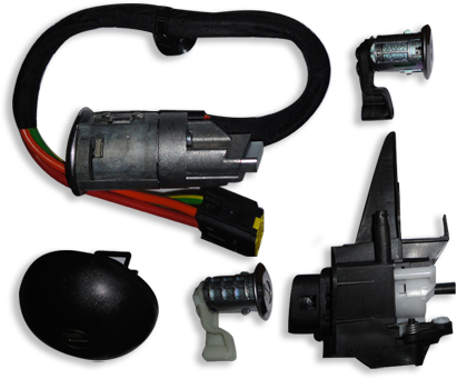 RNLT CLIO II LOCK SET (IGNITION + GAS CAP)  - ORIGINAL - 