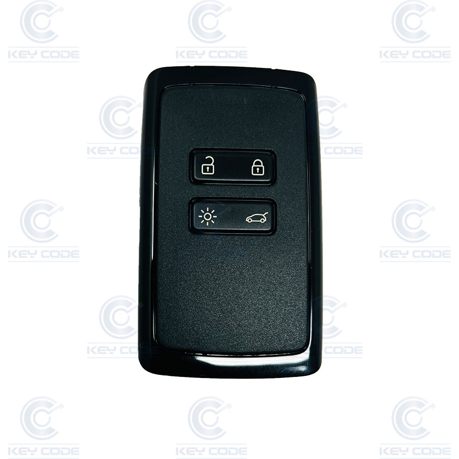 TARJETA MANOS LIBRES 4 BOTONES RNLT 4A HITAG AES (285973979R) 433 mhz ORIGINAL  (TAPA TRASERA 285C77307R INCLUIDA)