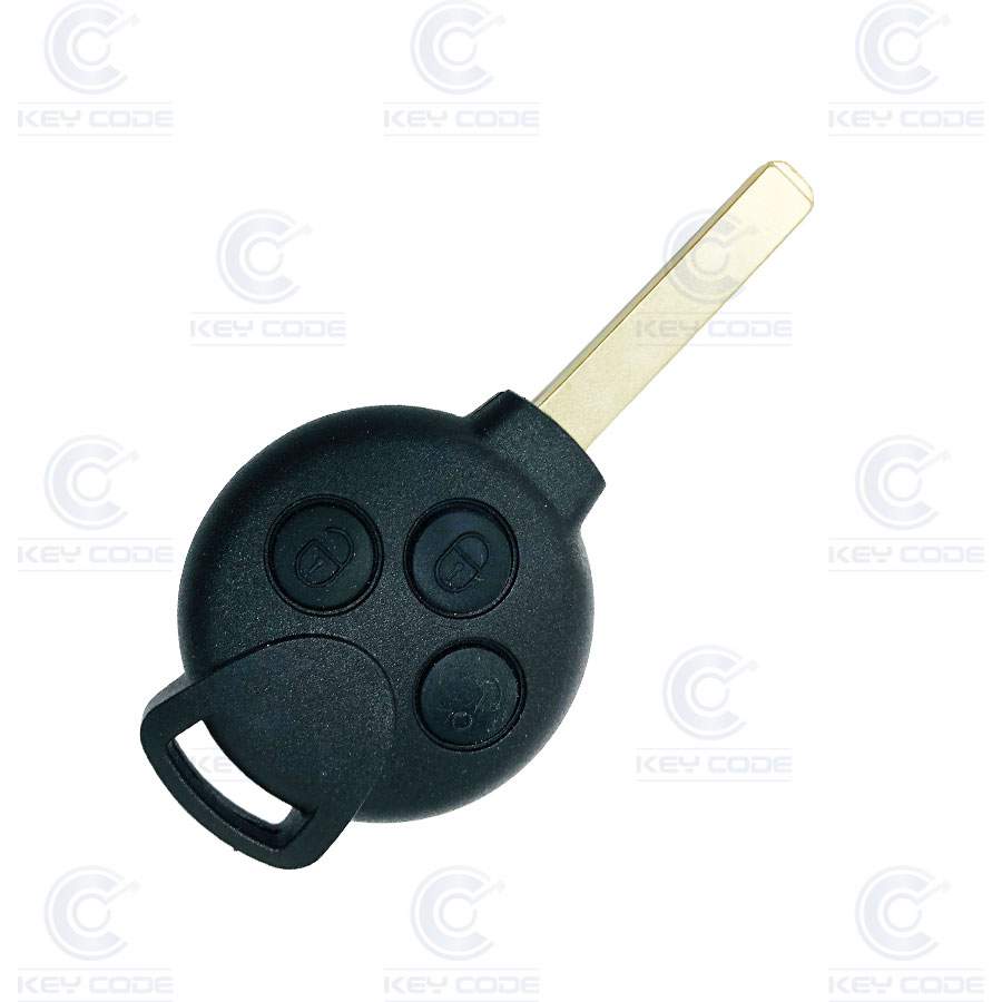 TELECOMMANDE SMART 3 BOUTONS CLE A VAGUE (SANS LOGO) PCF7941 ID46 (A4518203497)