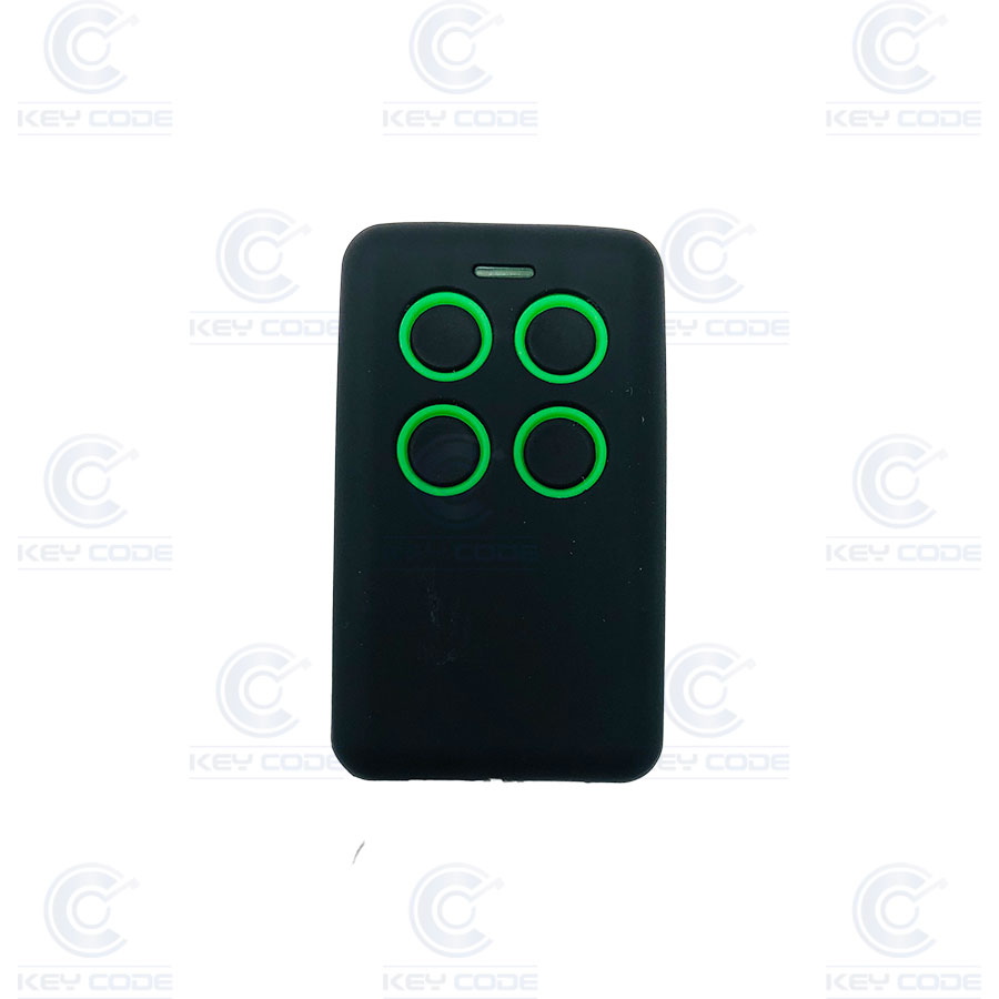 PROGRAMMABLE MULTI-FREQUENCY GARAGE REMOTE WITH FIXED CODE, ADJUSTABLE AND ROLLING OF 3 OR 4 PIN DUO (WITH PC-COPY MACHINE, DTM,...) 