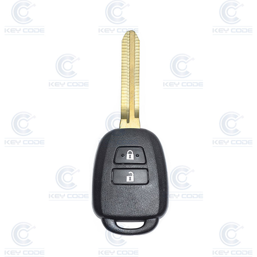 REMOTE KEY WITH 2 BUTTONS FOR TOYOTA YARIS, VIOS 2013+ (89070-0D580) CRYPTO 40/80 BITS ID6D 72 G TP34 433MHZ ASK