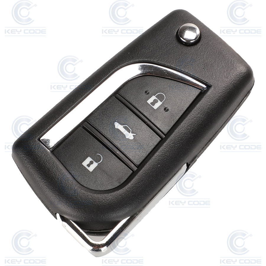 MANDO TOYOTA PLEGABLE 3 BOTONES PARA AYGO, AVENSIS (8907005090) TOY51 CRYPTO 128 BITS AES 433MHZ 