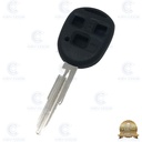 CARCASA MANDO TOYOTA 3 BOTONES TOY41R DURASHELL - CALIDAD PREMIUM