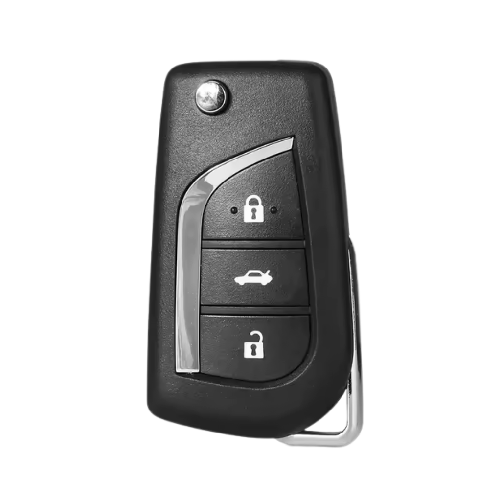 CARCASA MANDO PLEGABLE TOYOTA 3 BOTONES (TOY43) 