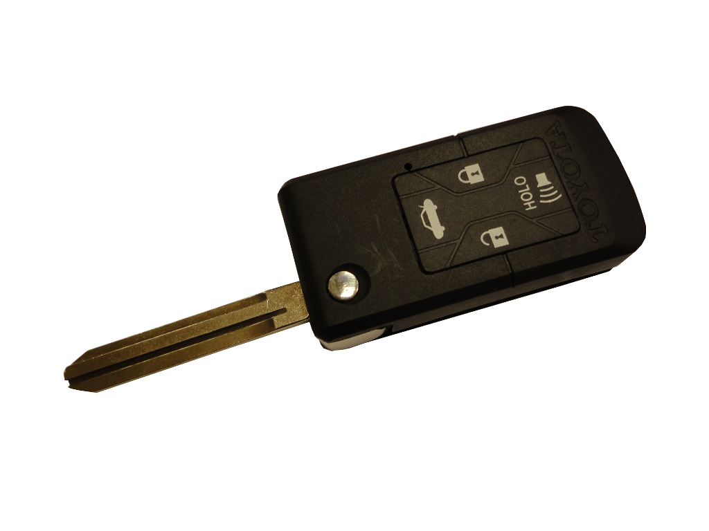 CONVERTIBLE TO FOLDABLE 4-BUTTON REMOTE CASE FOR TOYOTA - TOY43