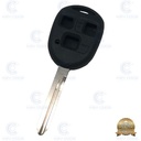 CARCASA MANDO TOYOTA TOY47 3 BOTONES DURASHELL - CALIDAD PREMIUM
