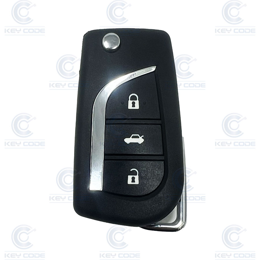 COQUE TELECOMMANDE PLIABLE TOYOTA 3 BOUTONS (TOY48)