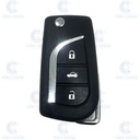 COQUE TELECOMMANDE PLIABLE TOYOTA 3 BOUTONS (TOY48)