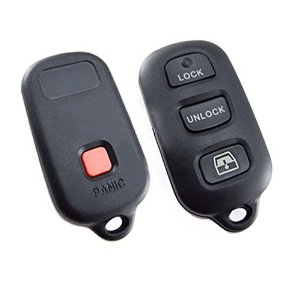 COQUE TELECOMMANDE TOYOTA 3 BOUTONS + BOUTON PANIC