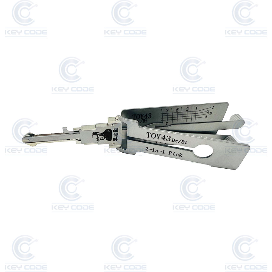 GANZUA LISHI 2 EN 1 TOY43 TOYOTA 8 CORTES / ANTIREFLEJO  