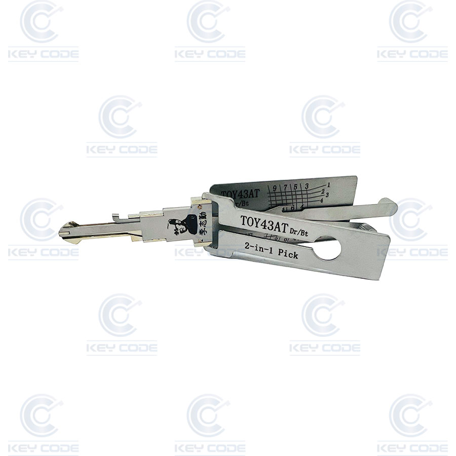 GANZUA LISHI 2 EN 1 TOY43AT TOYOTA  10 CORTES / ANTIREFLEJO