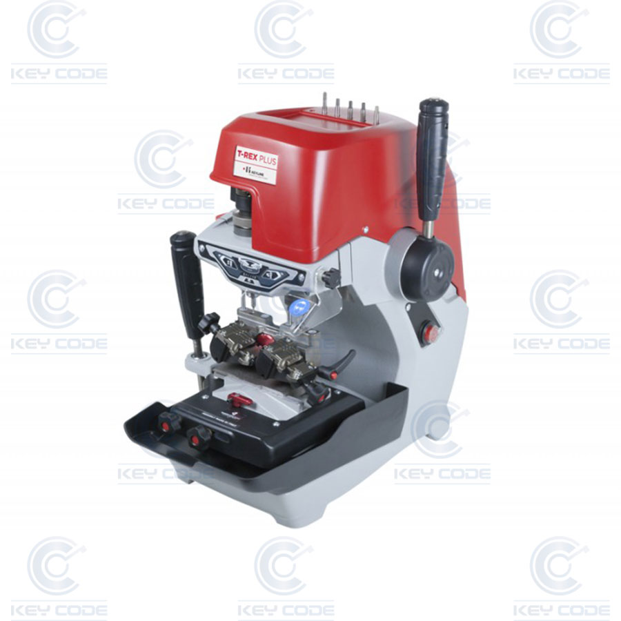 MANUAL CUTTING MACHINE FOR SECURITY, PIN AND TUBULAR KEYS KEYLINE T-REX PLUS BI313 WITH TILTING CHUCKS