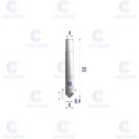 FRESA KEYLINE V001 CARBIDE RIC05044B PARA NINJA TOTAL, NINJA VORTEX Y VERSA