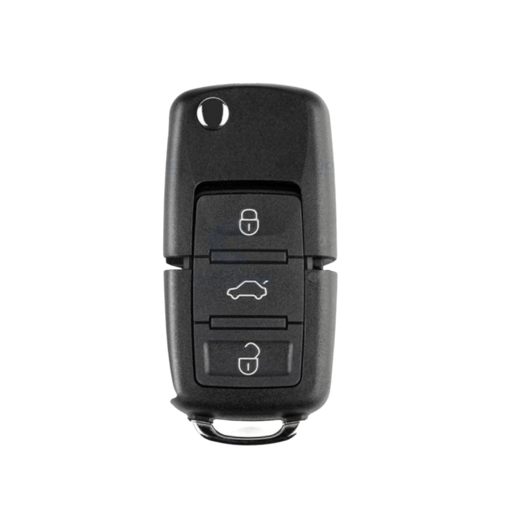 COQUE TELECOMMANDE PLIABLE VAG AVEC 3 BOUTONS AVEC EBAYCGE HU66
