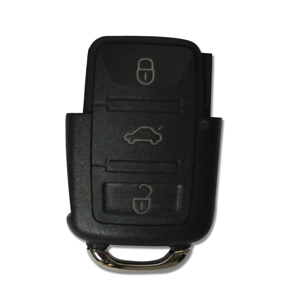 TELECOMMANDE VW GOLF V/TOURAN/TIGUAN/JETTA/SCIROCCO/BEETLE  (1J0959753J) 3 BOUTONS SANS EBAUCHE