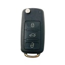 MANDO COMPLETO PLEGABLE VOLKWAGEN DE 3 BOTONES PARA  GOLF VI, TIGUAN, SAGITAR (5K0837202AD, 5K0837202Q)  (ID48 CAN) 