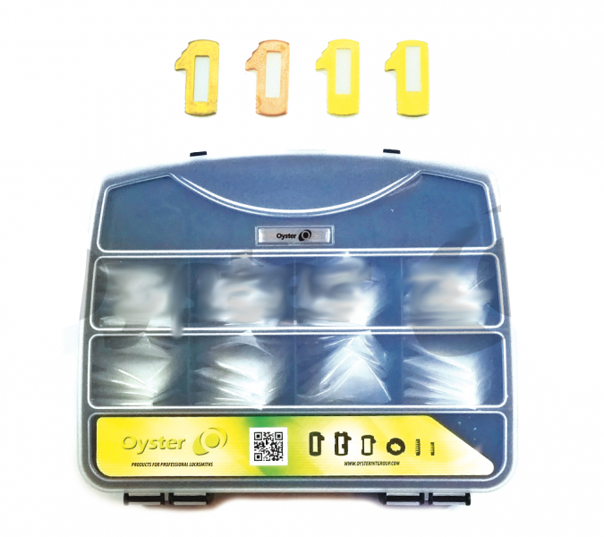 KIT DE PAILLETTES VW POUR CLÉ PLATE (1,2,3,4) 20 UNITÉS DE CHAQUE MESURE ET RESSORTS