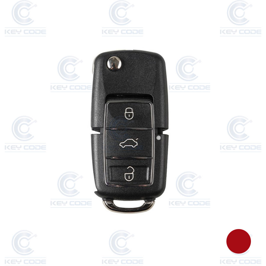TELECOMMANDE NOIR VOLKSWAGEN DE 3 BOUTONS POUR VVDI KEY TOOL XKB506EN