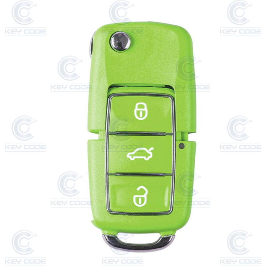 [XK01-VE] GREEN VOLKSWAGEN REMOTE WITH 3 BUTTONS FOR VVDI KEY TOOL XKB504EN