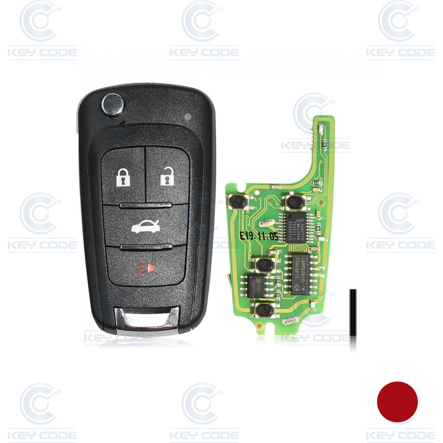 TELECOMMANDE OPEL, GM AVEC 4 BOUTONS POUR VVDI KEY TOOL (WIRELESS) XKBU01EN