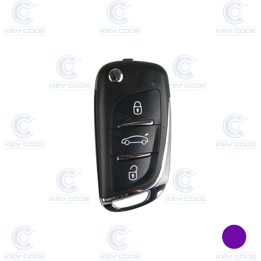 PSA REMOTE WITH TRANSPONDER 3 BUTTONS FOR VVDI KEY TOOL (SUPER CHIP INCLUDED) XEDS01EN