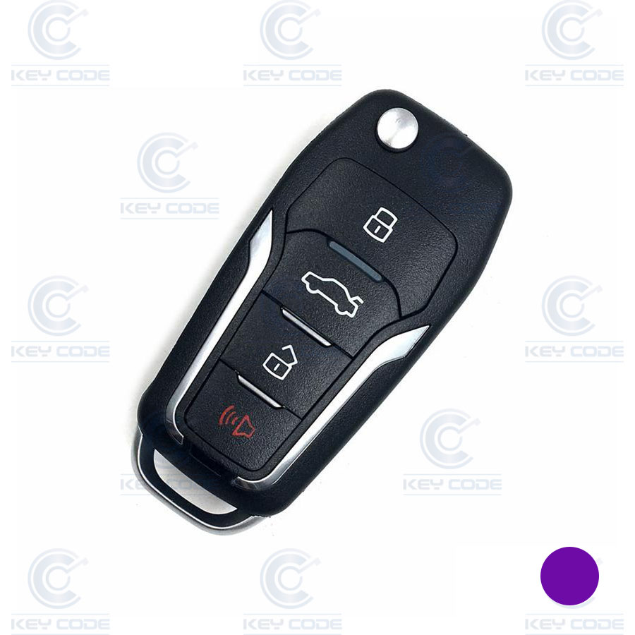 TELECOMMANDE FORD AVEC SUPER CHIP DE 4 BOUTONS POUR VVDI KEY TOOL (SUPER CHIP INCLUS)  XEFO01EN