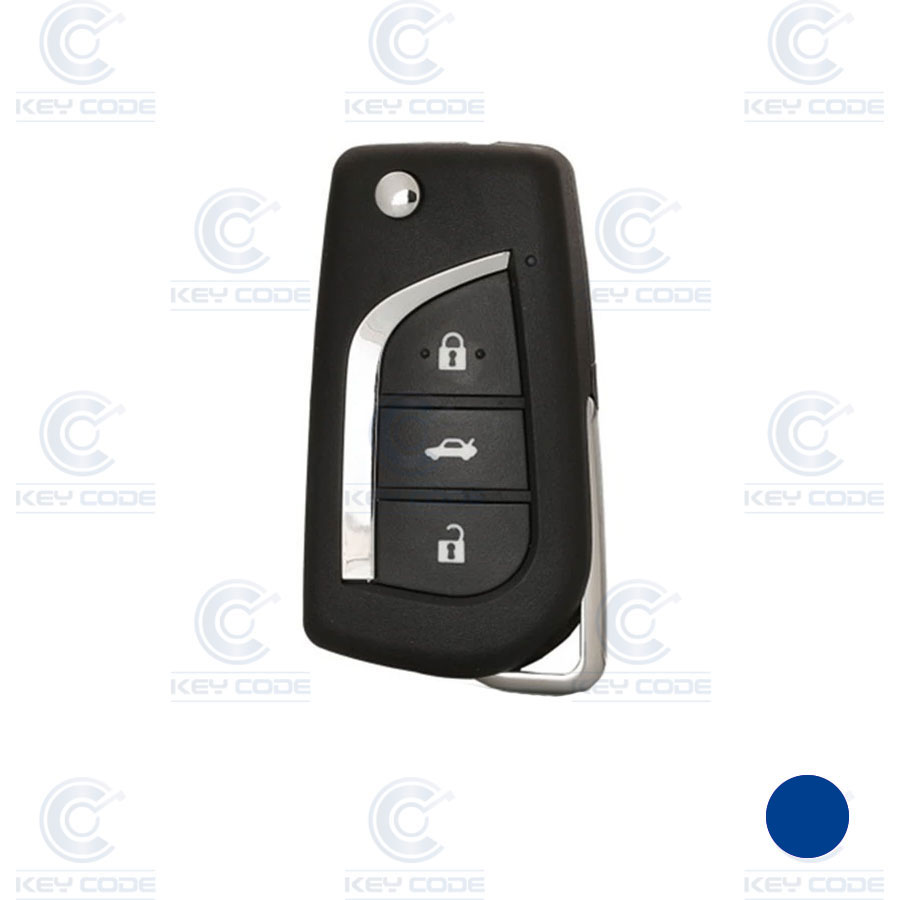 MANDO TOYOTA DE 3 BOTONES CON TRANSPONDER PARA VVDI KEY TOOL XNTO00EN  