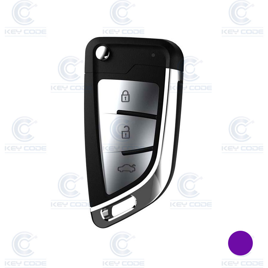 MANDO PLEGABLE DE 3 BOTONES CON SUPER CHIP PARA VVDI KEY TOOL XEKF21EN
