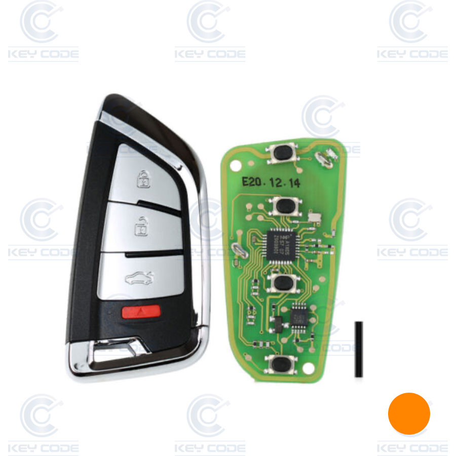 MANDO KEYLESS DE 3+1 BOTONES PARA GENERAR MANDOS SMART KEY CON VVDI KEY TOOL XSKF20EN