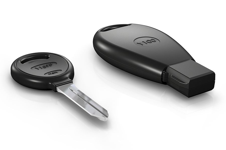 DISPOSITIVO PARA CLONAGEM DE TRANSPONDER EM REMOTOS SEM CHAVE OU INSERÍVEIS DE JEEP, CHRYSLER E DODGE Y100KIT KEYLINE