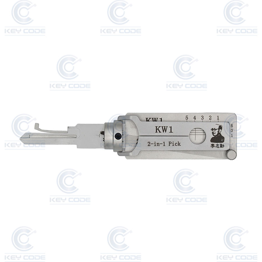 GANZUA LISHI 2 EN 1 KW1G 5 PINES / ANTIREFLEJO