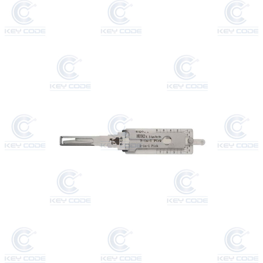 GANZUA LISHI 2 EN 1 HU92 BMW TW ARRANQUE, PUERTA, MALETERO / ANTIREFLEJO