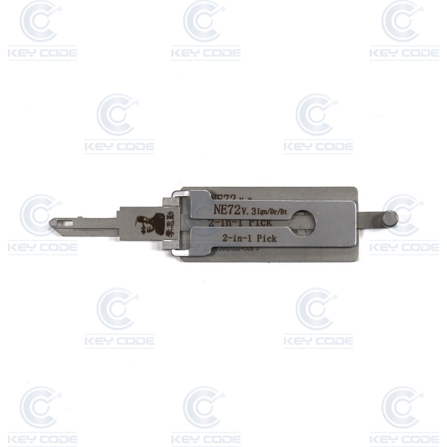 GANZUA LISHI 2 EN 1 NE72 PSA, RNLT, NISSAN ARRANQUE, PUERTA, MALETERO / ANTIREFLEJO