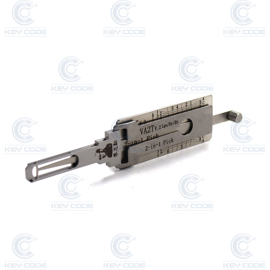GANZUA LISHI 2 EN 1 VA2T PSA, RNLT  ARRANQUE, PUERTA, MALETERO / ANTIREFLEJO