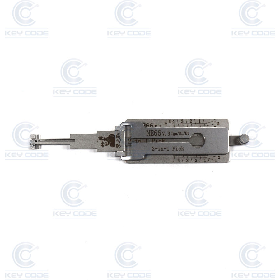 GANZUA LISHI 2 EN 1 NE66  VOLVO ARRANQUE, PUERTA, MALETERO / ANTIREFLEJO