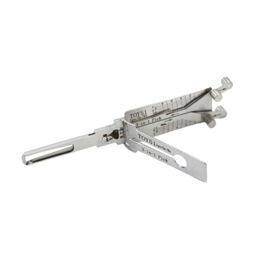 GANZUA LISHI 2 EN 1 VA8 / TOY51 TOYOTA ARRANQUE, PUERTA, MALETERO / ANTIREFLEJO