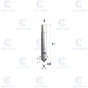 FRESA KEYLINE V027 RIC06730B PARA VERSA, NINJA VORTEX Y NINJA TOTAL