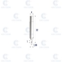 FRESA KEYLINE V035 RIC07782B PARA VERSA, NINJA VORTEX Y NINJA TOTAL