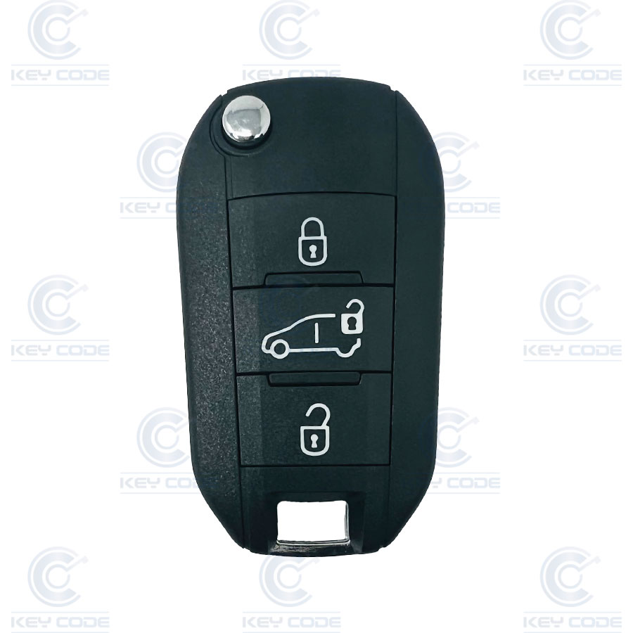 MANDO PLEGABLE PSA 3 BOTONES PARA JUMPY HITAG 128 BITS AES - ID4A NCF2960M 433 MHZ FSK