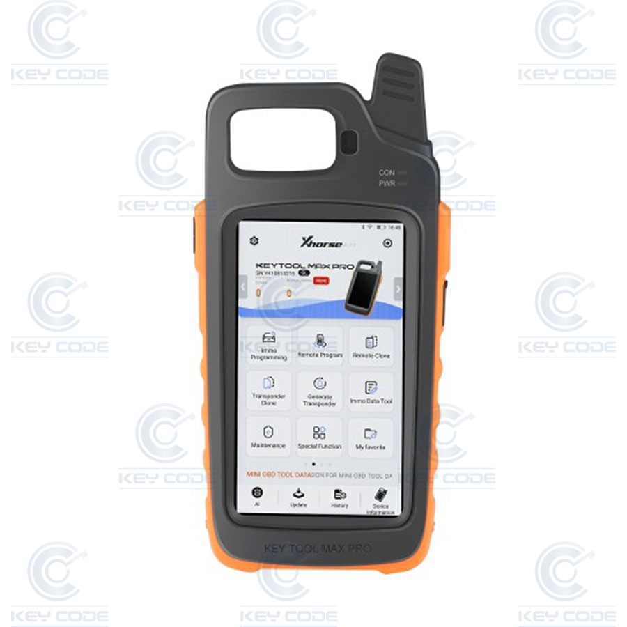 EQUIPO DE CLONACIÓN DE TRANSPONDERS Y GENERACIÓN DE MANDOS KEY TOOL MAX PRO DE XHORSE