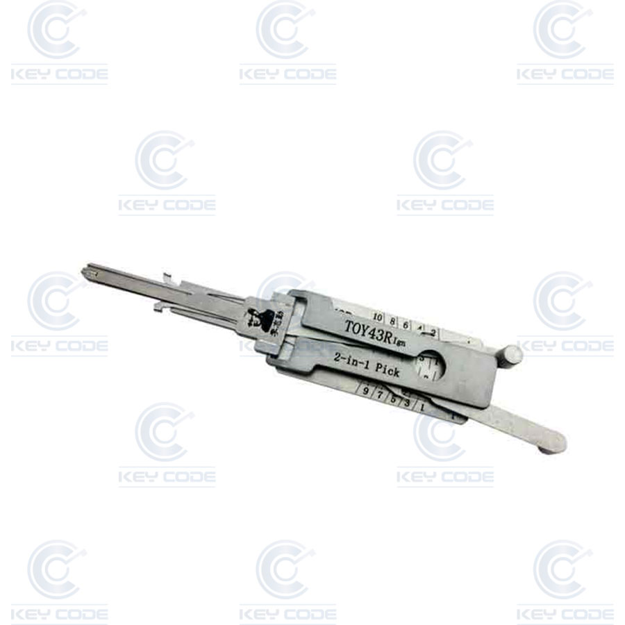 GANZUA LISHI 2 EN 1 ISUZU, GMC, CHEVROLET TOY43R IGN (B108/B110) ARRANQUE / ANTIREFLEJO