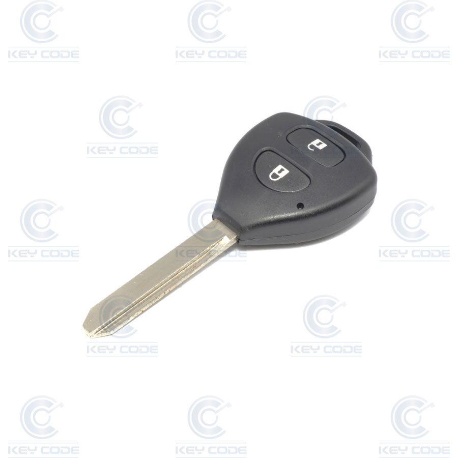 TÉLÉCOMMANDE TOYOTA 2 BOUTONS POUR AURIS, COROLLA VERSO, YARIS (890700255084) CRYPTO 40/80 BITS ID 6D - 72G 433 Mhz ASK - ORIGINAL - 
